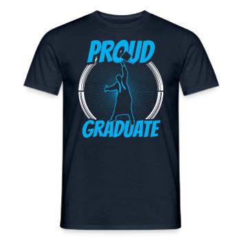 Proud Graduate Graduation Party Graduate - Men's T-Shirt - navy - Front - AI Model Male 178 light (178cm)