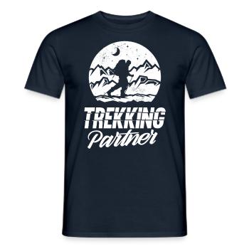 Trekking Partenaire Randonnée Randonneurs - T-shirt homme - marine - Devant - AI Model Male 178 light (178cm)