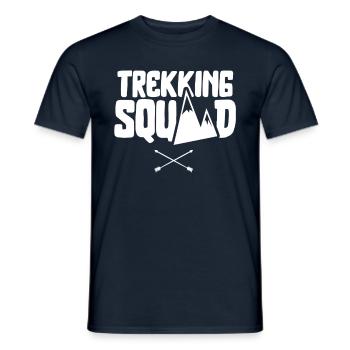 Trekking Équipe Randonneurs Randonnée Randonnée - T-shirt homme - marine - Devant - AI Model Male 178 light (178cm)