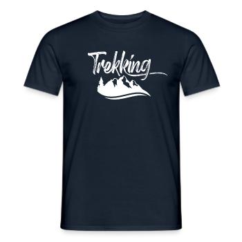 Amateurs de trekking Randonnée Randonnée Randonnée - T-shirt homme - marine - Devant - AI Model Male 178 light (178cm)
