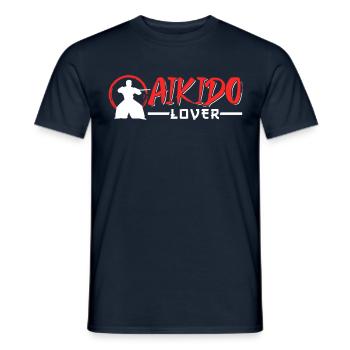 Aikido Lover Martial Arts Martial Arts Fighter - Men's T-Shirt - navy - Front - AI Model Male 178 light (178cm)