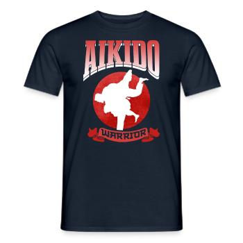 Aikido Warrior Martial Arts Martial Arts Fighter - Men's T-Shirt - navy - Front - AI Model Male 178 light (178cm)