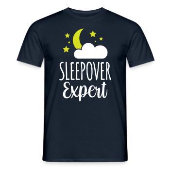 Expert pour les nuitées douces fête nuitée - T-shirt homme - marine - Devant - AI Model Male 178 light (178cm)