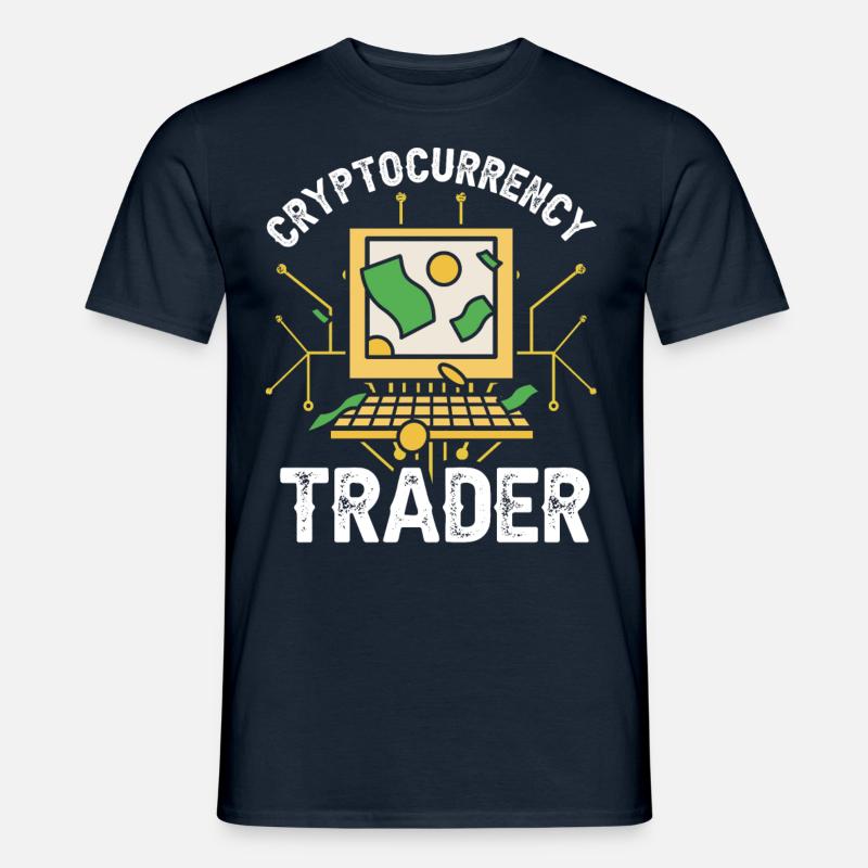 Cryptocurrency Trader Crypto Trader Crypto - Men's T-Shirt - navy