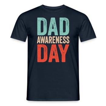 Father's Day Father Papa Sayings Daddy Father Day - Men's T-Shirt - navy - Front - AI Model Male 178 light (178cm)