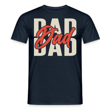 Papa Sayings Father Day Father Daddy - Men's T-Shirt - navy - Front - AI Model Male 178 light (178cm)