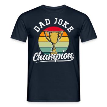 Dad Joke Papa Joke Jokes Father - Men's T-Shirt - navy - Front - AI Model Male 178 light (178cm)