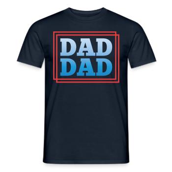 Papa Papa Sayings Daddy Father Father Day - Men's T-Shirt - navy - Front - AI Model Male 178 light (178cm)