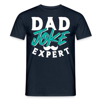 Dad Joke Papa Joke Jokes Father - Men's T-Shirt - navy - Front - AI Model Male 178 light (178cm)