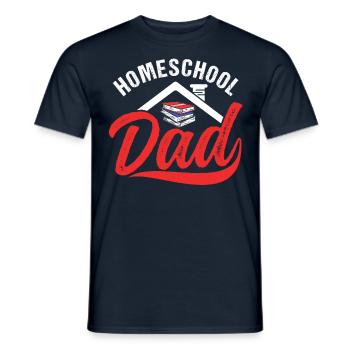 Homeschool Papa Vatertag Vater Homeschooling - Männer T-Shirt - Navy - Vorne - AI Model Male 178 light (178cm)