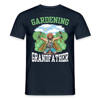 Jardinage Grand-père Jardinier Grand-père Jardin - T-shirt homme - marine - Devant - AI Model Male 178 light (178cm)
