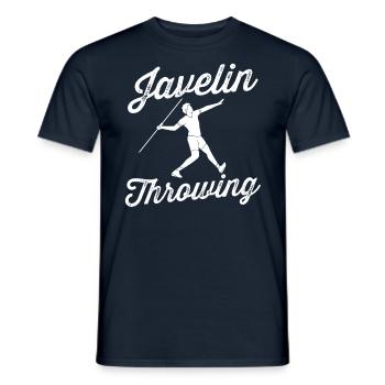 Lancer du javelot Lancer du javelot Lancer du javelot Lancer du javelot - T-shirt homme - marine - Devant - AI Model Male 178 light (178cm)