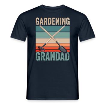 Jardinage Grand-père Jardin Grand-père Jardinier - T-shirt homme - marine - Devant - AI Model Male 178 light (178cm)