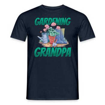 Jardinage Grand-père Grand-père Jardinier - T-shirt homme - marine - Devant - AI Model Male 178 light (178cm)