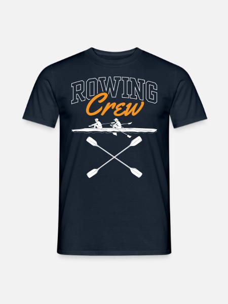 Rudermannschaft Ruderboot Ruder Rudern Ruderer - Männer T-Shirt - Navy