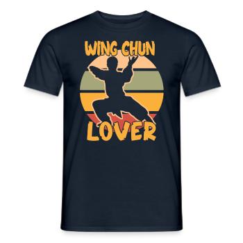 Wing Chun Lover Arts Martiaux Arts Martiaux Entraîneur - T-shirt homme - marine - Devant - AI Model Male 178 light (178cm)