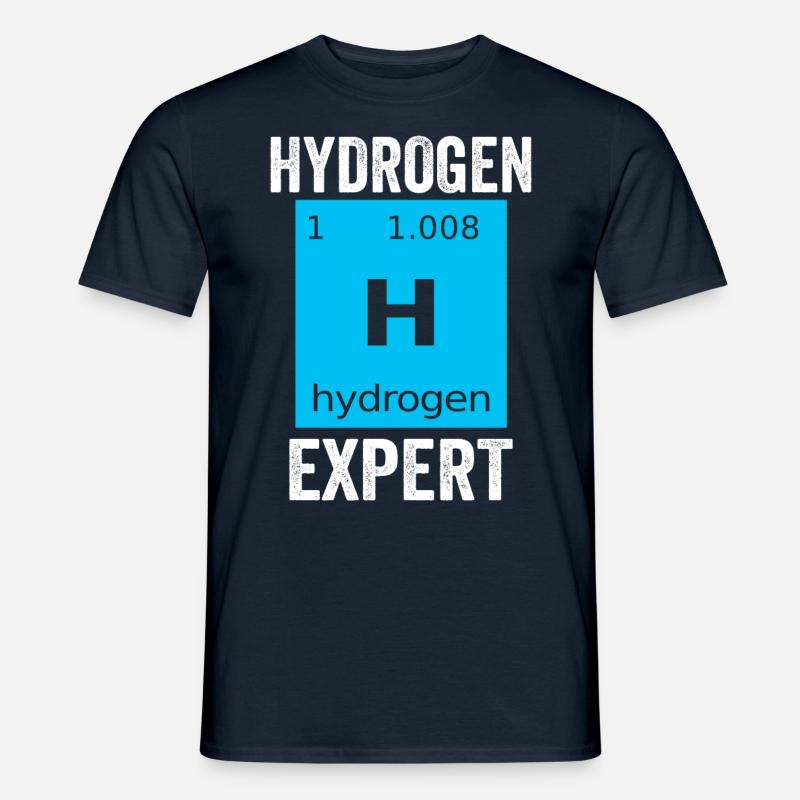 Hydrogène Expert Élément Energie Hydrogène - T-shirt homme - marine