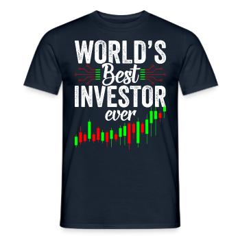The Best Investor in the World Invest Investors - Men's T-Shirt - navy - Front - AI Model Male 178 light (178cm)