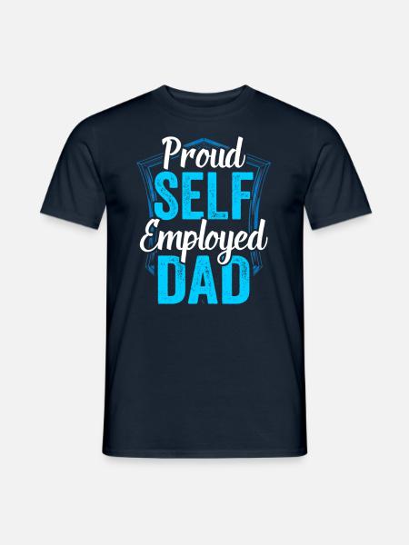 Stolzer Selbständiger Vater Selbstständig - Männer T-Shirt - Navy