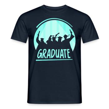 Graduate Graduate Graduate Festival - Men's T-Shirt - navy - Front - AI Model Male 178 light (178cm)