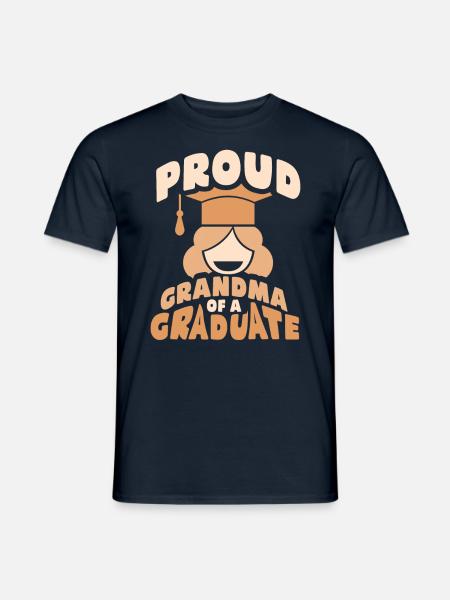Stolze Großmutter Eines Absolventen Absolvent - Männer T-Shirt - Navy