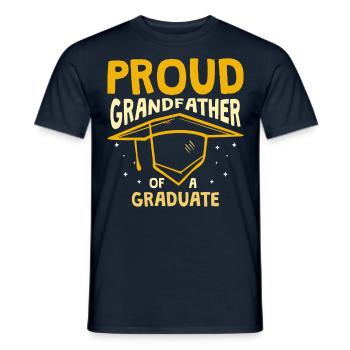 Stolzer Großvater Eines Absolventen Absolvent - Männer T-Shirt - Navy - Vorne - AI Model Male 178 light (178cm)