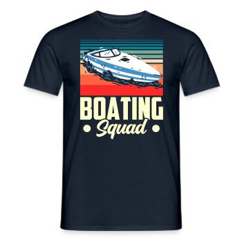 Boating Team Boat Boat Yacht Sailboat - Men's T-Shirt - navy - Front - AI Model Male 178 light (178cm)
