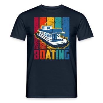Boating Sailboat Boat Boat Yacht - Men's T-Shirt - navy - Front - AI Model Male 178 light (178cm)