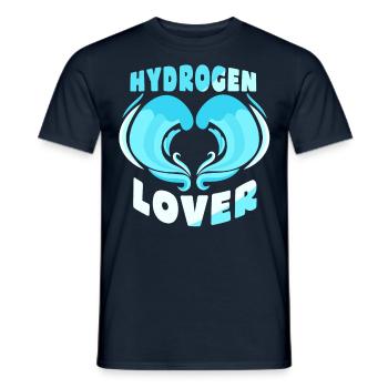 Hydrogen Lover Energy Element Hydrogen - T-shirt homme - marine - Devant - AI Model Male 178 light (178cm)