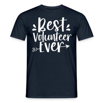 Best Volunteer Of All Time Profession Voluntary - Men's T-Shirt - navy - Front - AI Model Male 178 light (178cm)