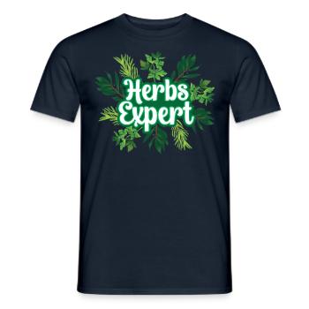 Herb Expert Herb Herb Garden - Men's T-Shirt - navy - Front - AI Model Male 178 light (178cm)