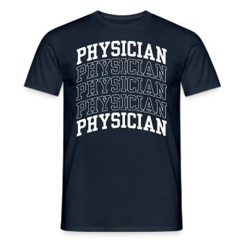 Doctor Medicine Medical Profession Doctor - Men's T-Shirt - navy - Front - AI Model Male 178 light (178cm)