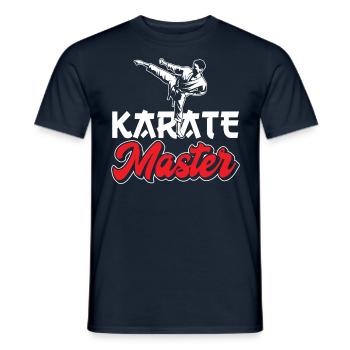 Karate Master Martial Arts Martial Arts Fighter - Men's T-Shirt - navy - Front - AI Model Male 178 light (178cm)