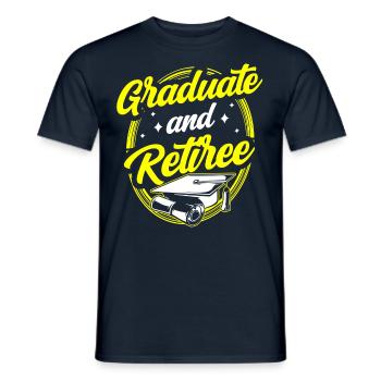 Graduate And Retiree Graduate Festival - Men's T-Shirt - navy - Front - AI Model Male 178 light (178cm)