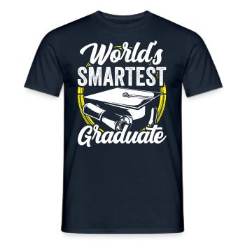 Le diplômé le plus intelligent du monde - T-shirt homme - marine - Devant - AI Model Male 178 light (178cm)