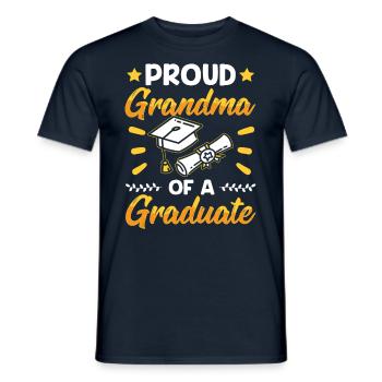 Stolze Großmutter Eines Absolventen Absolvent - Männer T-Shirt - Navy - Vorne - AI Model Male 178 light (178cm)