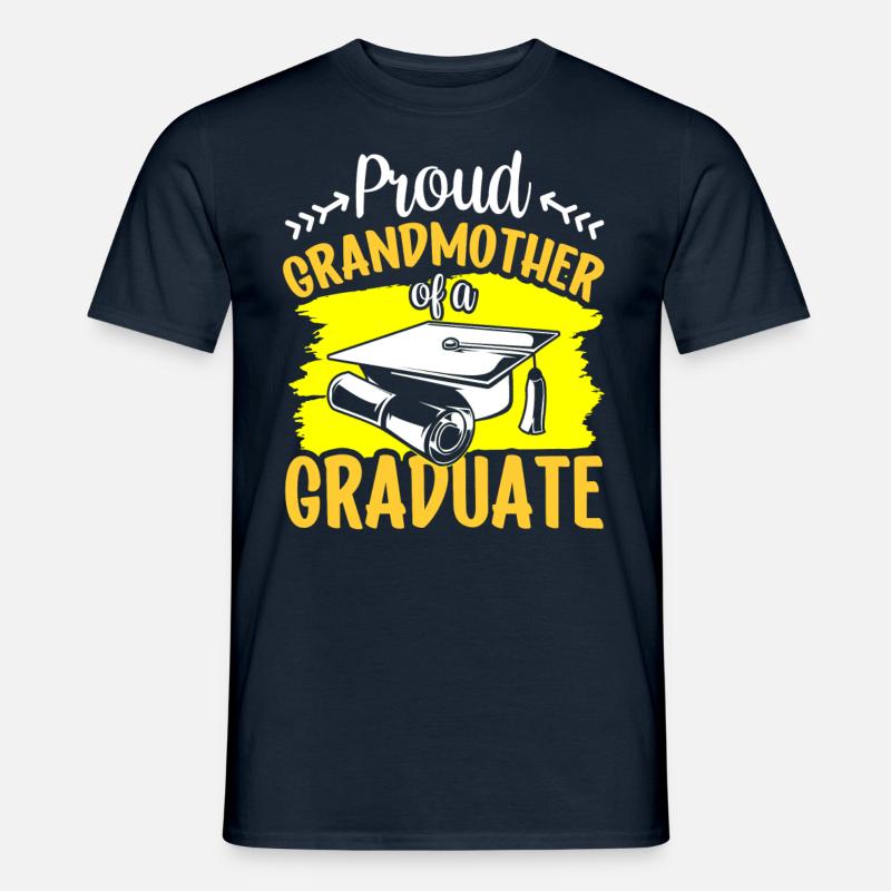 Stolze Großmutter Eines Absolventen Absolvent - Männer T-Shirt - Navy