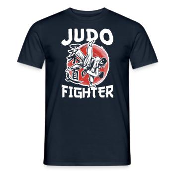 Judo Fighter Judoka Arts martiaux Hobby Arts martiaux - T-shirt homme - marine - Devant - AI Model Male 178 light (178cm)