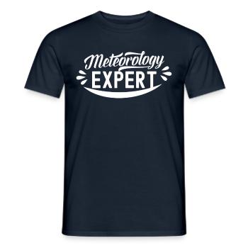 Meteorologie Experte Wettervorhersage Meteorologe - Männer T-Shirt - Navy - Vorne - AI Model Male 178 light (178cm)
