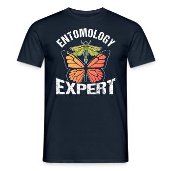Expert in Entomology Insects Entomologist Profession - Men's T-Shirt - navy - Front - AI Model Male 178 light (178cm)