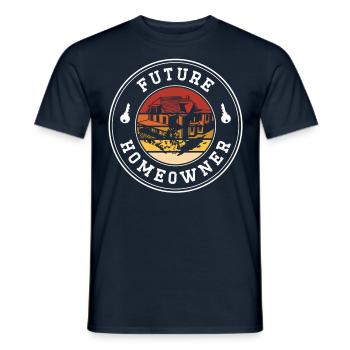 Zukünftiger Hauseigentümer Hausbesitzer Hausherr - Männer T-Shirt - Navy - Vorne - AI Model Male 178 light (178cm)