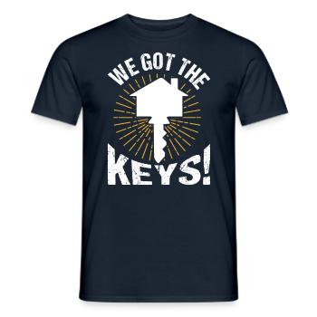 Wir Haben Die Schlüssel Hauseigentümer Hausherr - Männer T-Shirt - Navy - Vorne - AI Model Male 178 light (178cm)