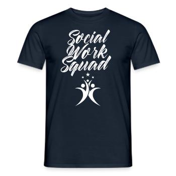 Team Social Work Social Work Social Workers - Men's T-Shirt - navy - Front - AI Model Male 178 light (178cm)