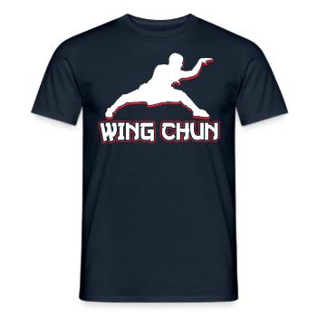 Wing Chun Training Trainer Martial Arts Martial Arts - Men's T-Shirt - navy - Front - AI Model Male 178 light (178cm)