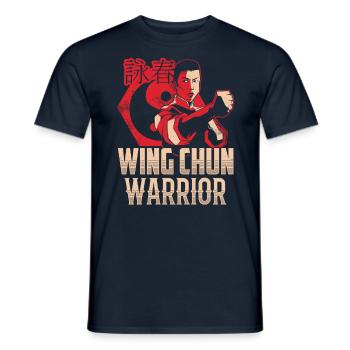 Wing Chun Warrior Trainer Martial Arts Martial Arts - Men's T-Shirt - navy - Front - AI Model Male 178 light (178cm)