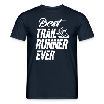 Bester Trail Runner Aller Zeiten Traillauf Running - Männer T-Shirt - Navy - Vorne - AI Model Male 178 light (178cm)