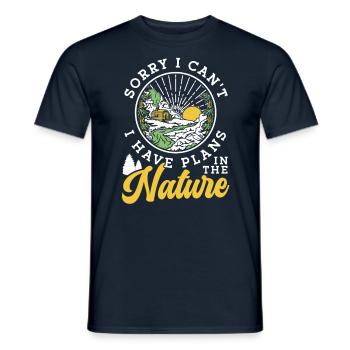 Je ne peux pas avoir de projets dans la nature Désolé l’équipe - T-shirt homme - marine - Devant - AI Model Male 178 light (178cm)