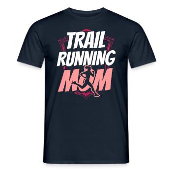 Trail Running Mama Runner Course de trail Running - T-shirt homme - marine - Devant - AI Model Male 178 light (178cm)