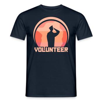 Voluntary Volunteer VolunteerIng - Men's T-Shirt - navy - Front - AI Model Male 178 light (178cm)