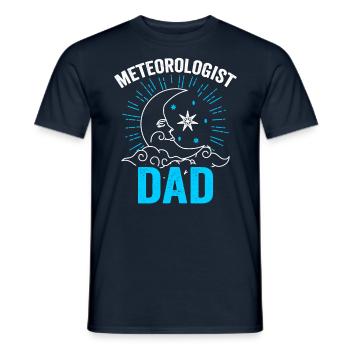 Meteorologe Papa Wettervorhersage Meteorologie - Männer T-Shirt - Navy - Vorne - AI Model Male 178 light (178cm)
